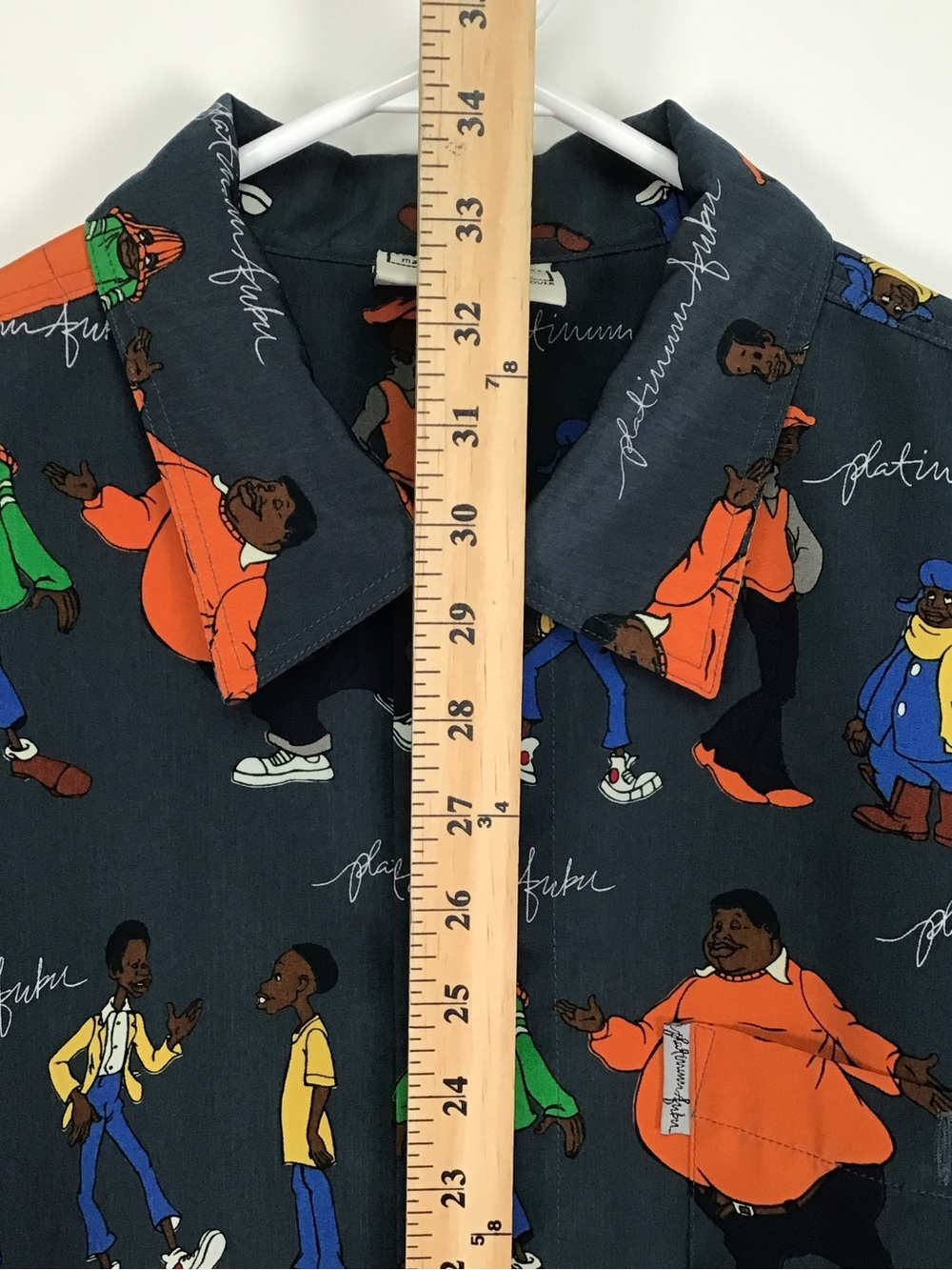 Vintage Platinum FUBU men’s Fat Albert short sleeve button up shirt XL - Picture 7 of 9